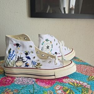 Converse HIGHTOPS HAND EMBROIDED GHIBLI MY NEIGHBOR TOTORO
